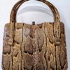 Sac à main vintage - Façon peau de serpent - Hauteur avec anses : 31 cm – Image 2