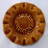 Ancien cendrier Loterie Nationale ø 13,5 cm - Saint Clément - Marron ocre