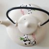théière chinoise plate avec pandas