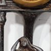 Ancienne pendulette (HS) avec statuette - Art nouveau - Régule – Image 5