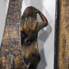 Ancienne pendulette (HS) avec statuette - Art nouveau - Régule – Image 3