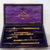Ancienne boîte d'instruments de précision & Compas Baraban Paris - Début 20ème.