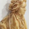 Ancien buste en cire de Beethoven sur piédouche bois – Image 5