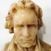 Ancien buste en cire de Beethoven sur piédouche bois – Image 3