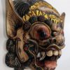 Grand masque mural Barong Boma - Bois sculpté polychrome – Image 5