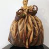 Sculpture Art Nouveau en terre cuite polychrome par Bruno Tornati – Image 2