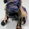 Bouledogue pop art - Résine laquée