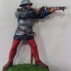 Pièce d'artillerie et deux soldats médiévaux - Figurines en plomb – Image 3