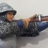 Pièce d'artillerie et deux soldats médiévaux - Figurines en plomb – Image 4