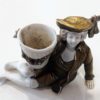 Couple d'anciennes bouquetières en porcelaine – Image 5