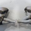 Couple d'anciennes bouquetières en porcelaine – Image 2