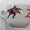 Grande tasse Zorro Ø 10,5 cm - Mug anglaise en porcelaine