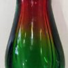 Petit vase Murano - Sommerso dégradé vert & rouge