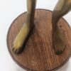 Femme africaine - Statue stylisée en laiton sur socle bois – Image 10