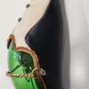 Bouteille en forme de manchot - Verre habillé de cuir & métal - Tête bouchon en plastique – Image 4