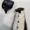 Bouteille en forme de manchot - Verre habillé de cuir & métal - Tête bouchon en plastique – Image 6