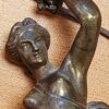 Statuette - Danseuse au Tambourin - Bronze sur socle bakélite