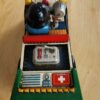 Jouet ancien en tôle à batterie - NOMURA POLICE PATROL CAR N° 5 – Image 4