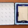 Cadre photo Mikimoto- Finition dorée et bleue avec accents perlés – Image 7