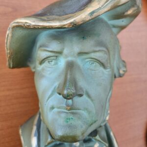 Buste en plâtre peint du compositeur Richard Wagner