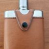 Flasque à alcool - Inox gainé de similicuir
