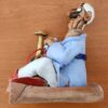 Fumeur de chicha en extase sur son tapis volant - Terre cuite polychrome et émaillée – Image 3
