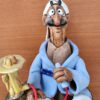 Fumeur de chicha en extase sur son tapis volant - Terre cuite polychrome et émaillée – Image 4
