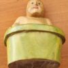 Gros bébé dans son bain - Sculpture en bois massif cérusé – Image 8
