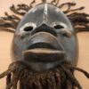 Masque en bois, métal et jute - Art tribal vintage – Image 6