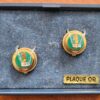 Paire de couvre-boutons Golf ≅ Boutons de manchette Ø 1,7 cm - Plaqués or – Image 7