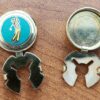 Paire de couvre-boutons Golf ≅ Boutons de manchette Ø 1,7 cm - Plaqués or – Image 5