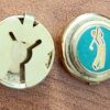 Paire de couvre-boutons Golf ≅ Boutons de manchette Ø 1,7 cm - Plaqués or – Image 4