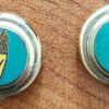 Paire de couvre-boutons Golf ≅ Boutons de manchette Ø 1,7 cm - Plaqués or – Image 2