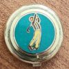 Paire de couvre-boutons Golf ≅ Boutons de manchette Ø 1,7 cm - Plaqués or