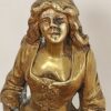 Statuette en bronze doré sur marbre - Babet : la récolte des truffes (ou des patates ?) - Signée JEAN GARNIER (1853-1910)