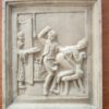 Scène érotique bien cadrée et avec reliefs - Céramique ancienne