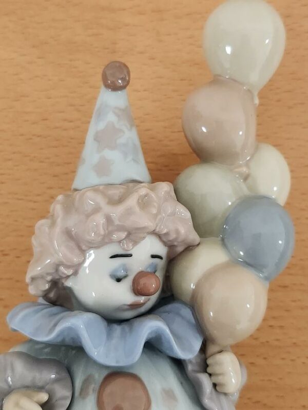 Petit clown triste avec ballons - Lladro #5811 Sad littlest Clown - Figurine en porcelaine