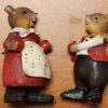 Souris portant des pommes - Deux figurines Dewberry Lane SUSAN WHEELER 1990 – Image 2
