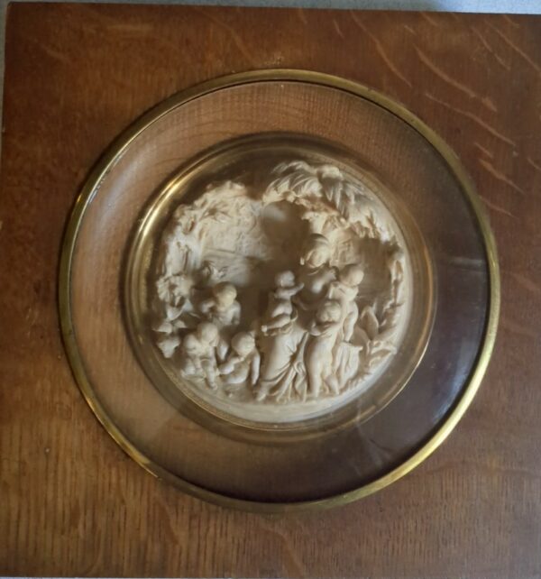 Tableau sculpté dans l'écume de mer