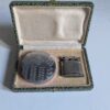 Coffret poudrier et briquet Art déco