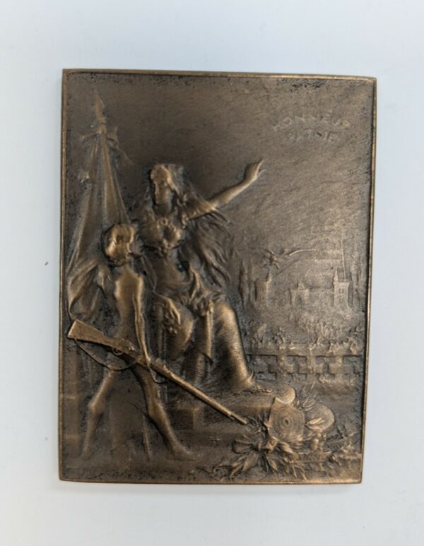 Plaque Union des Sociétés de Tir de France - Bronze