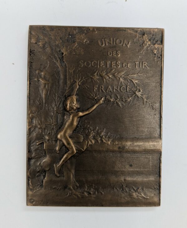 Plaque Union des Sociétés de Tir de France - Bronze – Image 3