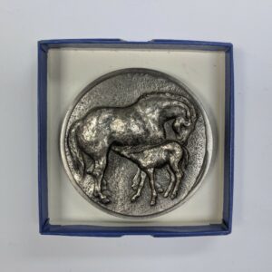 Médaille animalière "Les Chevaux" - signé Luzanowski 1975