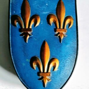 Boîte blason fleurs de lys - résine