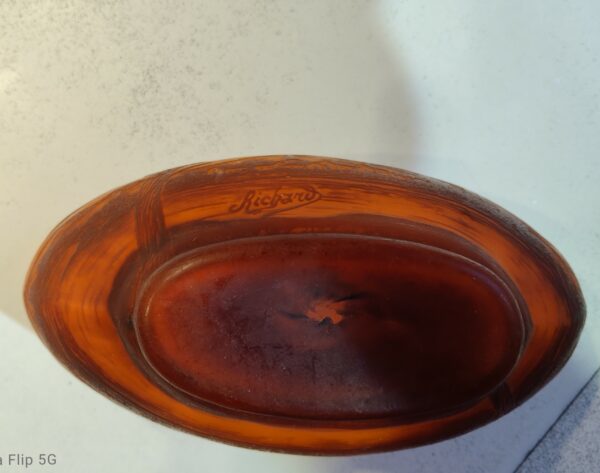 Vide poche en pâte de verre, signé Richard – Image 3