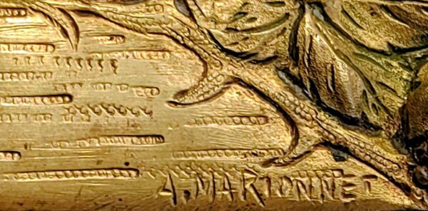 Coupe papier aux mûres - Bronze doré - Signé A. MARIONNET – Image 4