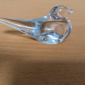 Sculpture oiseau Daum France en cristal – signé